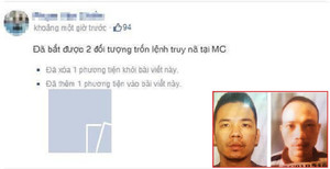 Công an bác bỏ thông tin bắt được 2 tử tù nguy hiểm vừa trốn khỏi phòng biệt giam