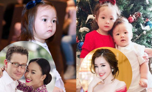 'Phát sốt' với những nhóc tì lai Tây siêu đáng yêu của sao Việt