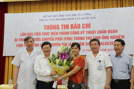 Bệnh viện Phụ sản Trung ương thực hiện thành công thụ tinh ống nghiệm loại trừ bệnh tan máu bẩm sinh