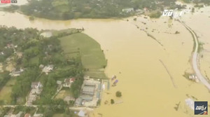 Trực tiếp: Toàn cảnh Hà Tĩnh sau bão số 10 nhìn từ trên cao