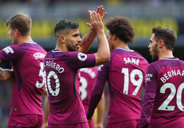 Aguero lập hattrick, Man City hủy diệt Watford