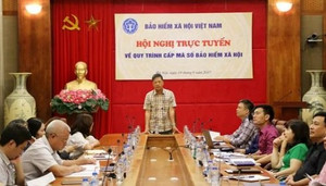 Hội nghị trực tuyến về quy trình cấp mã số BHXH