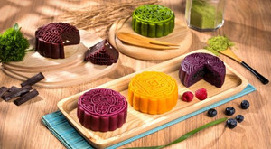 Cách làm bánh trung thu ngũ sắc sặc sỡ, không dùng phẩm màu