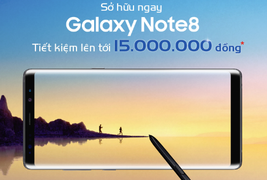 Tiêu dùng thông minh với Galaxy Note 8, khách hàng đặt mua máy tại MobiFone nhận quà hấp dẫn