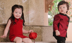 Tan chảy với vẻ đáng yêu của hai 'thiên thần' nhỏ nhà Elly Trần