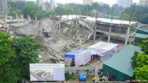Sập trường mầm non đang thi công ở Mỹ Đình: Xác định nguyên nhân ban đầu