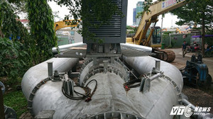 Siêu máy bơm chính thức nhận nhiệm vụ giải cứu 'rốn ngập' Sài Gòn