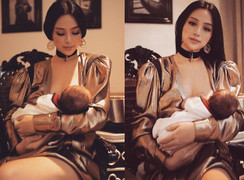 Loạt ảnh chứng minh Huyền Baby xứng danh mẹ bỉm sữa hot nhất mạng xã hội