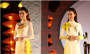Hồn Việt bừng sáng trong bộ sưu tập áo dài Thu vọng Nguyệt