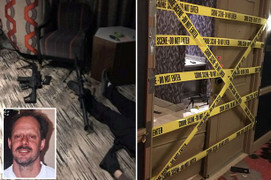 Hình ảnh đầu tiên trong phòng khách sạn của nghi phạm xả súng ở Las Vegas