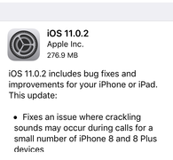 iOS 11.0.2 chính thức được update, sửa lỗi âm thanh cuộc gọi của iPhone 8/8 Plus