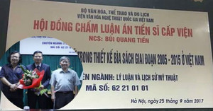 Người phản biện luận án Tiến sĩ về bìa sách bị chê 'thừa giấy vẽ voi' lên tiếng