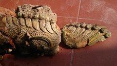 Thực hư hai con nghê cổ biến mất khi trùng tu lăng vua triều Nguyễn
