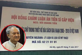 Luận án tiến sĩ về bìa sách bị chê 'thừa giấy vẽ voi': 'Chưa đọc thì đừng phán xét'
