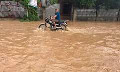 Mưa lớn kéo dài, nhiều vùng ở Nghệ An ngập sâu, lũ quét rình rập