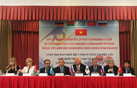 Nhìn lại 1 năm Hiệp định thương mại tự do Liên minh kinh tế Á – Âu và Việt Nam có hiệu lực.