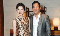 Lệ Quyên trẻ trung được ông xã hộ tống dự dám cưới Hoa hậu Đặng Thu Thảo