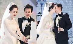 Đại gia Trung Tín ôm chặt, tình tứ hôn Hoa hậu Đặng Thu Thảo trên sân khấu