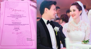 Thực đơn cỗ cưới Hoa hậu Thu Thảo sang trọng với nhiều món đắt tiền