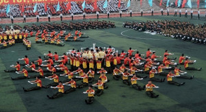 Học viên an ninh xếp hình đẹp mắt trong lễ khai giảng