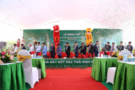 Rộn ràng tổ chức lễ động thổ Nhà máy xử lý rác thải phát điện tại Phú Thọ