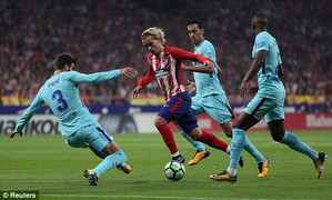 Bị Atletico Madrid cầm chân, Barcelona đứt mạch toàn thắng ở con số 7