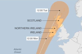 Anh, Ireland chuẩn bị đón siêu bão mạnh nhất gần 60 năm