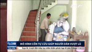 Dân Nghệ An sáng tạo mô hình cồn tự cứu để 'sống chung với lũ'