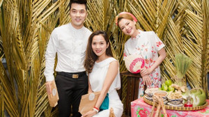 Ưng Hoàng Phúc đưa vợ tới chúc mừng 'người yêu tin đồn' thành bà chủ