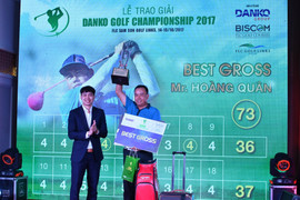 Golf thủ Hoàng Quân vượt 650 golfer, vô địch Danko Golf Championship 2017