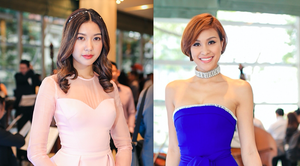 Thuý Vân diện váy hồng như công nương, lấn át Phương Mai vai trần gợi cảm