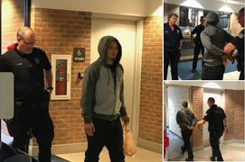 Cá cược thua cảnh sát, nghi phạm đem theo hộp bánh ra đầu thú