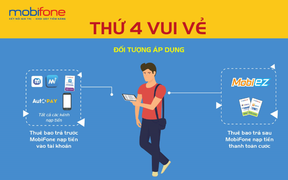 Trải nghiệm dịch vụ Data của MobiFone với chương trình 'Thứ Tư vui vẻ'