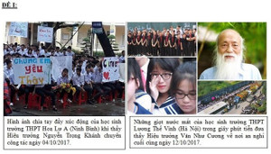 Thầy Văn Như Cương, bác sĩ Nguyễn Anh Trí vào đề kiểm tra môn Văn