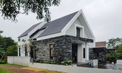 Cư dân mạng hiến kế xây nhà 2 tầng tuyệt đẹp chỉ với 200 triệu ở quê