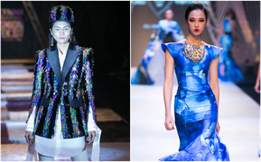 Kim Dung lấn lướt Kikki Lê trên sàn catwalk Tuần lễ Thời trang Quốc tế 2017