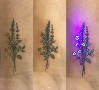 Không thể rời mắt khỏi bộ hình xăm phát sáng của nghệ sĩ người Úc