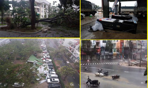 Video: Những hình ảnh khủng khiếp từ hiện trường tâm bão số 12