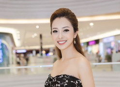 Sau chuyến du lịch châu Âu, Jennifer Phạm khoe vai trần quyến rũ dự sự kiện