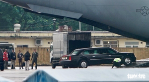 Video trực tiếp: 'Quái thú' và đoàn xe Tổng thống Donald Trump tại APEC 2017 Đà Nẵng, sẵn sàng đón VIP