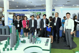 Khu trưng bày ống nhựa Stroman 'hút khách' tại Triển lãm Vietwater 2017