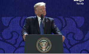 Video trực tiếp: Tổng thống Donald Trump nhắc đến Hai Bà Trưng