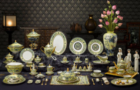 Cận cảnh bộ bát đĩa phục vụ APEC trị giá hơn 200 triệu đồng