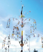 Cách dựng cây nêu của người Thái vùng Tây Bắc