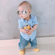 Hưng Yên: Kỳ lạ em bé mới 4 tháng tuổi đã đứng vững như người lớn