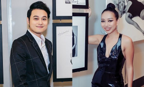 Quang Vinh lịch lãm, Thảo Trang sexy dự triển lãm ảnh tôn vinh nét đẹp phụ nữ