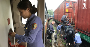 Sạt lở vùi lấp đường sắt, đoàn tàu SE3 chở hàng nghìn hành khách kẹt trên đỉnh đèo Hải Vân