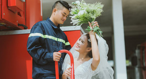 Chuyện tình 7 năm đẹp như mơ và cái kết ngọt ngào của chiến sỹ cảnh sát PCCC