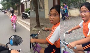 Clip 'Cô là ai? Cháu không biết, cô đi ra đi!' gây 'sốt' mạng xã hội