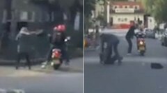 Người hùng lao ra tóm sống tên cướp đi mô tô trên đường chạy trốn